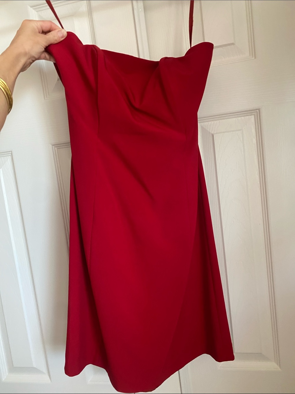 🌼 Moda International by Victoria’s Secret Sexy Red Strapless Dress Size 6